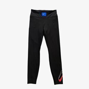 Nike Leggings Women S Small Black Faster Dri Fit Stash Pockets Retro Running